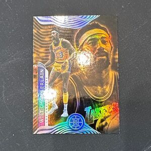 Lakers Basketball Trading Card with Holographic Design of HOF WILT CHAMBERLAIN